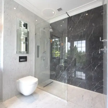 Stationary shower panel. Free estimate, design, delivery and installation included