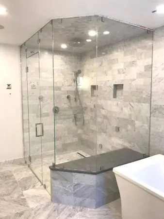 Steam shower doors